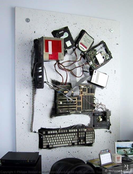 © Philippe Bédard / Wall Computer (Mix Media) 